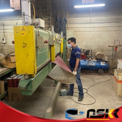 เครื่องจักรผลิตผ้าทรายสายพาน บางแค